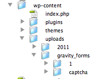 Add the "captcha" folder