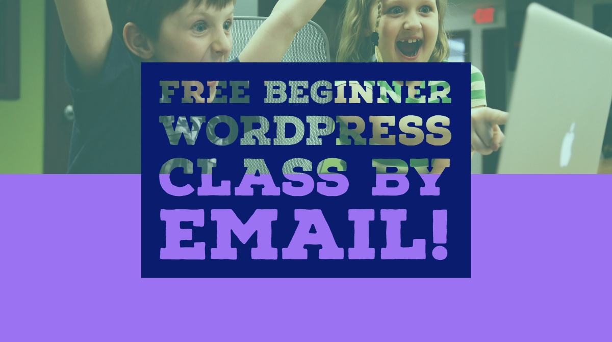 free beginner wordpress video class by email