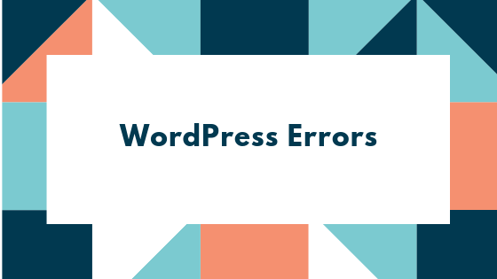 WordPress errors